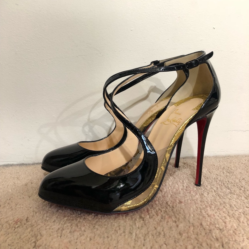 Christian Louboutin Crossettinetta 100 Black